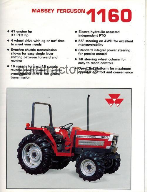 Massey Ferguson 1160 ficha tecnica 
